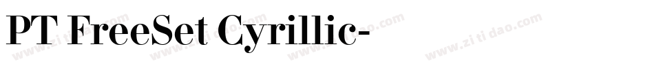 PT FreeSet Cyrillic字体转换
